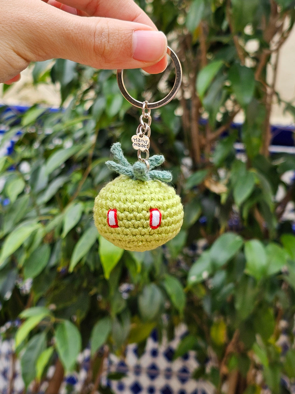 Llavero blandiblú de planta