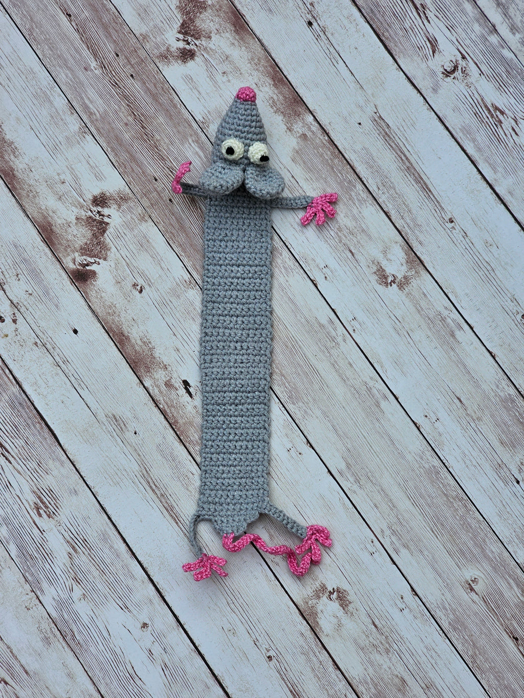 Marcapáginas ratón gris