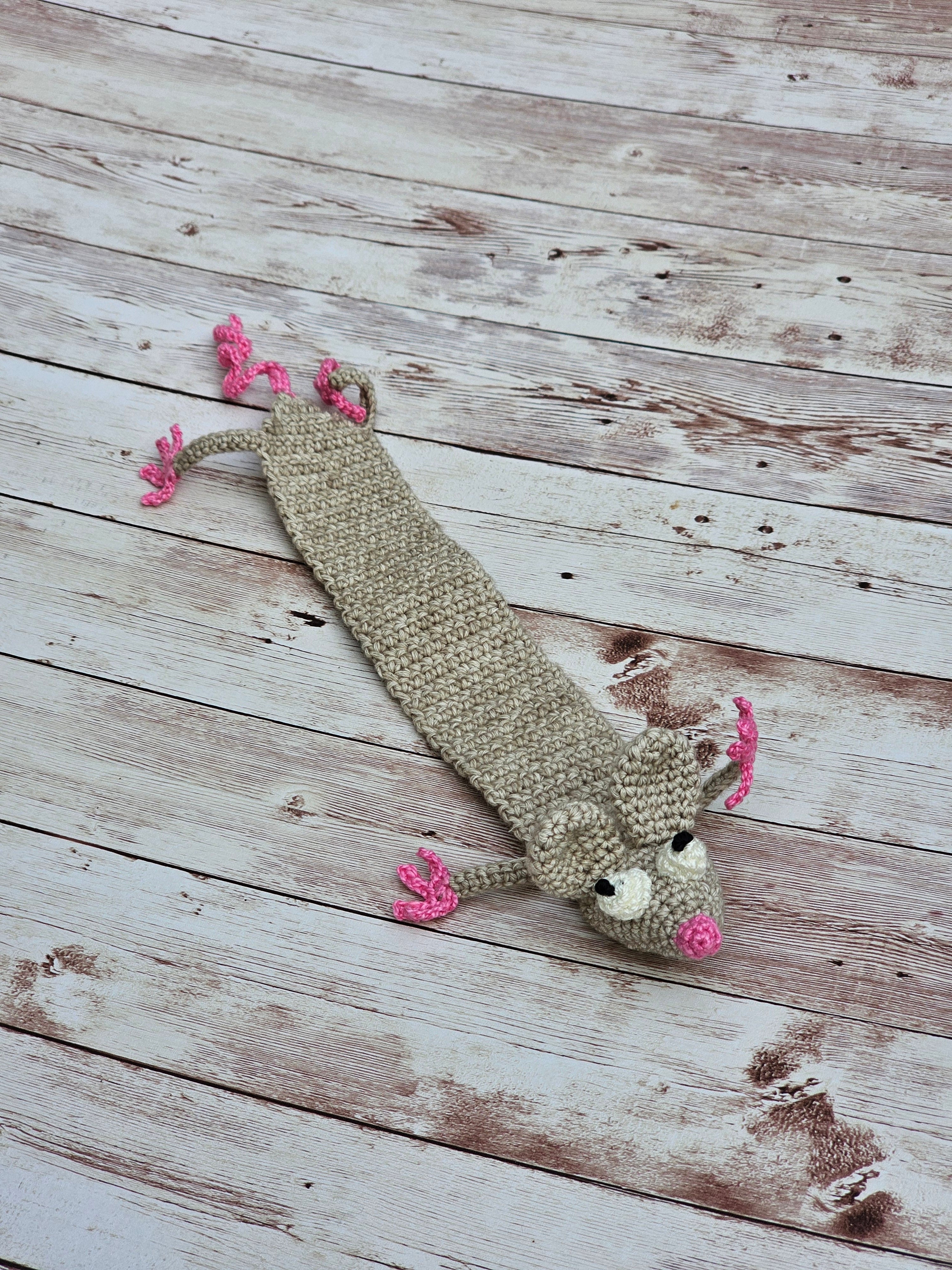 Marcapáginas ratón marrón